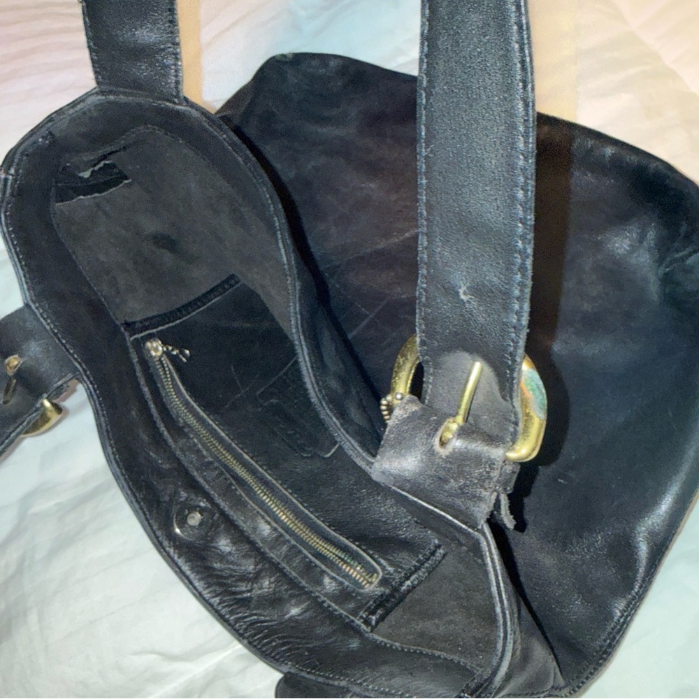 COACH SOHO WAVERLY LAFAYETTE Vintage Black Leather Lg Purse Tote, No J4D-4133 - Picture 13 of 14